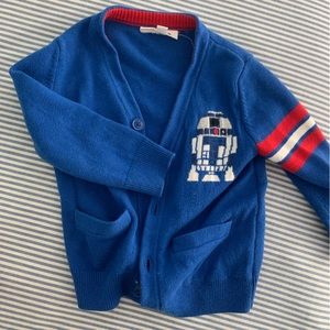 Star Wars R2-D2 Gap Kids Cardigan size 3T